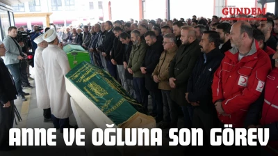 Anne Ve Oğlu Son Yolculuğuna Uğurlandı!