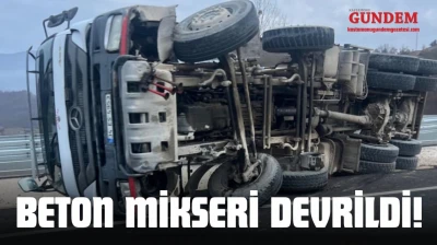 Beton Mikseri Devrildi!