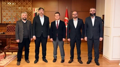 Levent Uslu'dan Rektör Topal'a Ziyaret