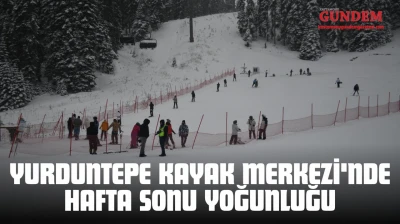 Yurduntepe Kayak Merkezi'nde Hafta Sonu Yoğunluğu