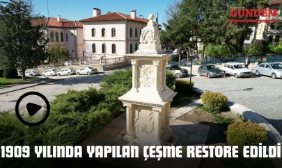 1909 Yılında Yapılan Çeşme Restore Edildi