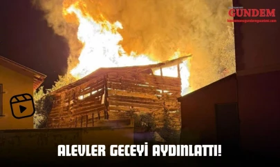 Alevler Geceyi Aydınlattı!