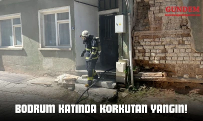 Bodrum Katında Korkutan Yangın!