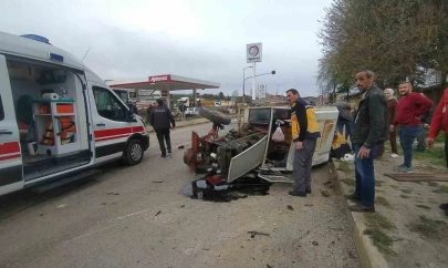 Çarpıştılar: 2 yaralı