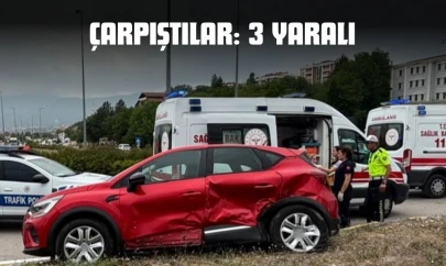 Çarpıştılar: 3 Yaralı
