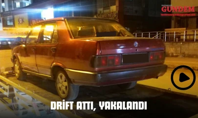 Drift Atan Sürücü Yakalandı
