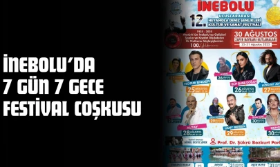 İnebolu'da 7 Gün 7 Gece Festival Coşkusu