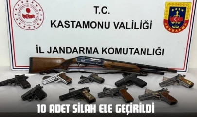 Kastamonu'da 10 Adet Silah Ele Geçirildi