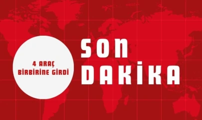 Kastamonu'da 4 Araç Birbirine Girdi