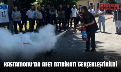 Kastamonu'da Afet Tatbikatı Gerçekleştirildi