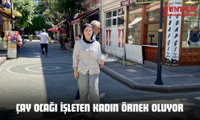 Kastamonu'da Çay Ocağı İşleten Kadın Örnek Oluyor