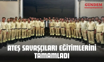Kastamonu'da Göreve Yeni Başlayan Ateş Savaşçıları Eğitimlerini Tamamladı