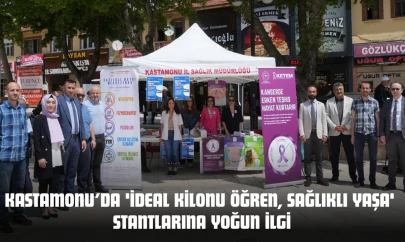 Kastamonu'da 'İdeal Kilonu Öğren, Sağlıklı Yaşa' Stantlarına Yoğun İlgi