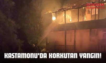 Kastamonu'da Korkutan Yangın!