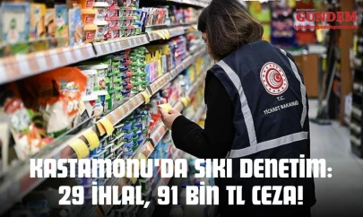 Kastamonu'da Sıkı Denetim: 29 İhlal, 91 Bin TL Ceza!