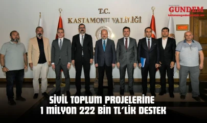 Kastamonu'da Sivil Toplum Projelerine 1 Milyon 222 Bin TL'lik Destek