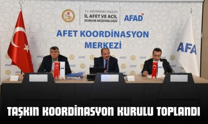 Kastamonu'da Taşkın Koordinasyon Kurulu Toplandı