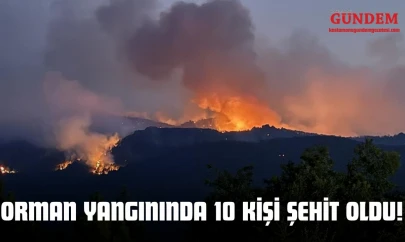 Orman Yangınında 10 Kişi Şehit Oldu