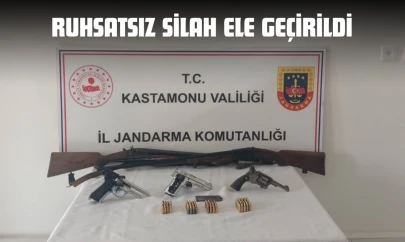 Ruhsatsız Silah Ele Geçirildi