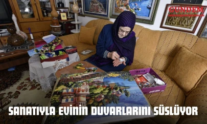 Sanatıyla Evinin Duvarlarını Süslüyor
