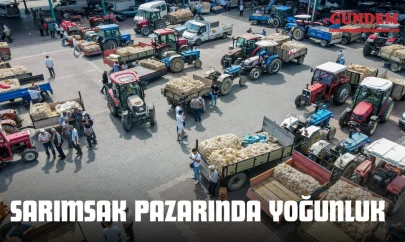 Sarımsak Pazarında Yoğunluk