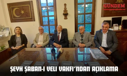 Şeyh Şaban-I Velı Vakfı'ndan Açıklama