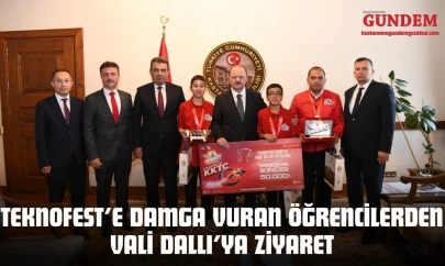 TEKNOFEST'e Damga Vuran Öğrencilerden Vali Dallı'ya Ziyaret