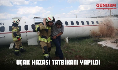 Uçak Kazası Tatbikatı Yapıldı