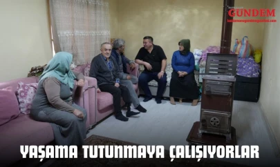 Yangınzede Aile Yaşama Tutunmaya Çalışıyor