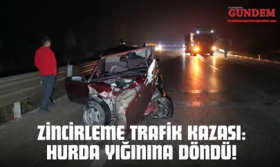 Zincirleme Trafik Kazası: Hurda Yığınına Döndü!