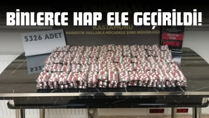Kastamonu'da Binlerce Hap Ele Geçirildi!