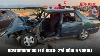 Kastamonu'da Feci Kaza: 2'si Ağır 5 Yaralı
