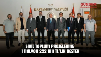 Kastamonu'da Sivil Toplum Projelerine 1 Milyon 222 Bin TL'lik Destek