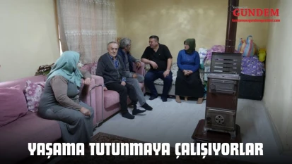 Yangınzede Aile Yaşama Tutunmaya Çalışıyor