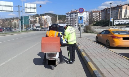 Motosiklet Sürücüleri Denetlendi