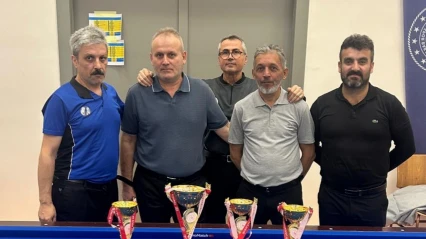 3 Bant Bilardo İl Birinciliği Tamamlandı