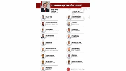 Cumhurbaşkanı Erdoğan kabinesini açıkladı