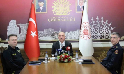 Çorum Valisi Çalgan: 'Kişilere Karşı İşlenen Suçlarda Genel Olarak Yüzde 23 Azalma Yaşandı'