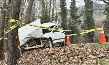 Karabük'te Otomobil Ağaca Çarptı: 1 Ölü, 2 Yaralı