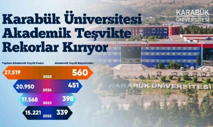 Karabük Üniversitesi Akademik Teşvikte Yükselişini Sürdürüyor