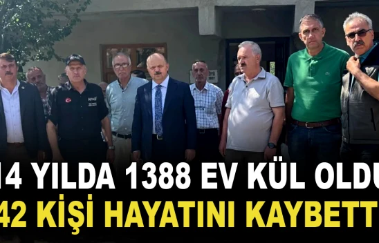 14 Yılda 1388 Ev Kül Oldu, 42 Kişi Hayatını Kaybetti!