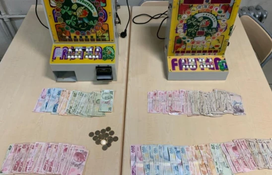 2 adet kumar makinesi ele geçirildi