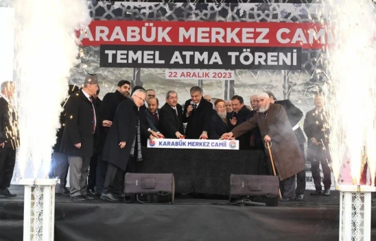 2 Bin Kişilik Karabük Merkez Camii'nin Temeli Atıldı