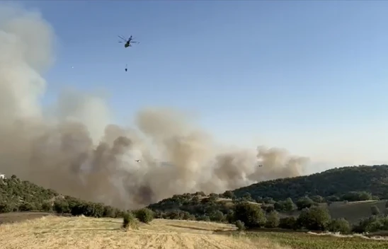 2 İldeki Orman Yangınına Müdahale Sürüyor