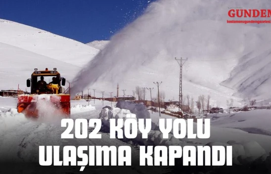 202 Köy Yolu Ulaşıma Kapandı
