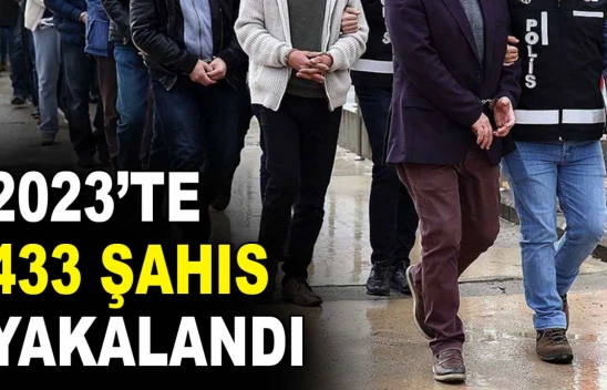 2023'te 433 Şahıs Yakalandı