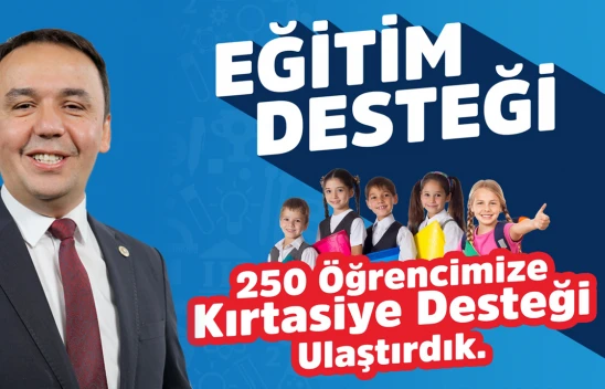 250 Çocuğa Kırtasiye Yardımı Ulaştı