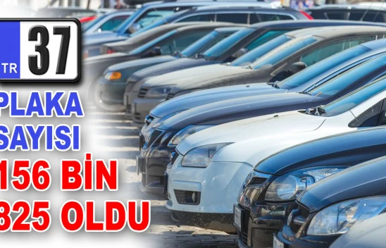 37 Plaka 156 Bin 825 Oldu