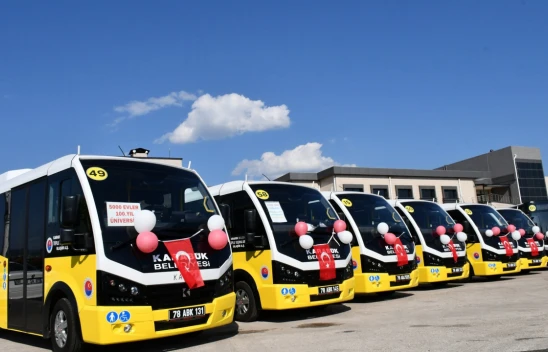 60 toplu taşıma aracı hizmet vermeye başladı