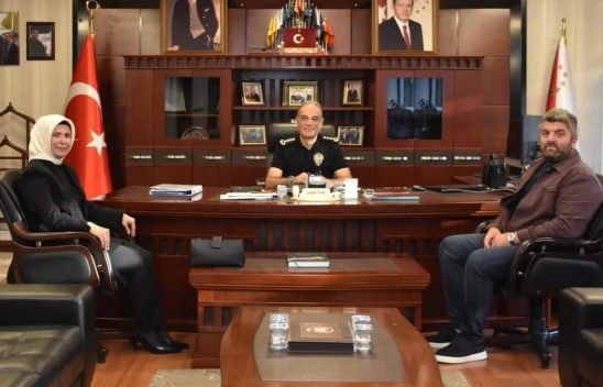 Abana Belediye Başkanı Oyar'dan Emniyet Müdürü Taş'a Ziyaret
